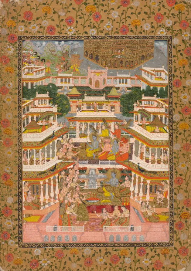 Tiered Court Scene — تصویر رکورد موزهٔ هنر کلیولند (دسترسی آزاد)
