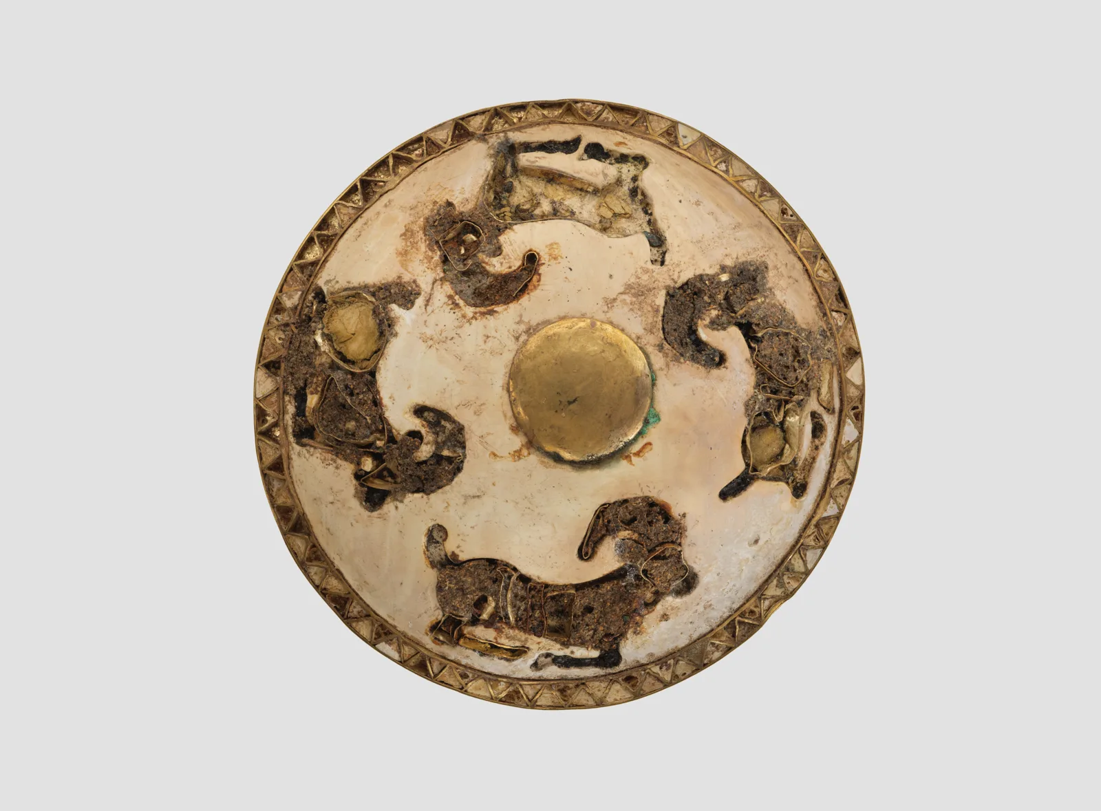 Roundel with horned animals — تصویر رکورد موزهٔ متروپولیتن (دسترسی آزاد)
