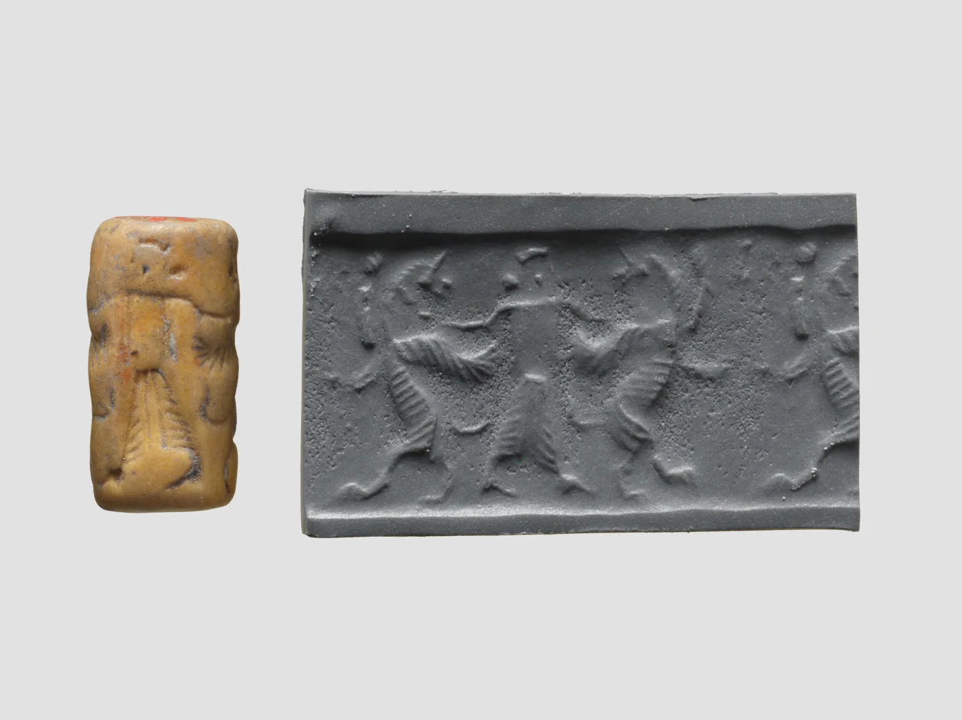 Cylinder seal — تصویر رکورد موزهٔ متروپولیتن (دسترسی آزاد)