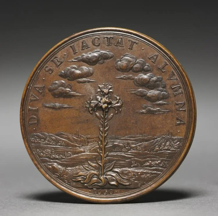 Medal of Anne of Austria (reverse) — تصویر رکورد موزهٔ هنر کلیولند (دسترسی آزاد)