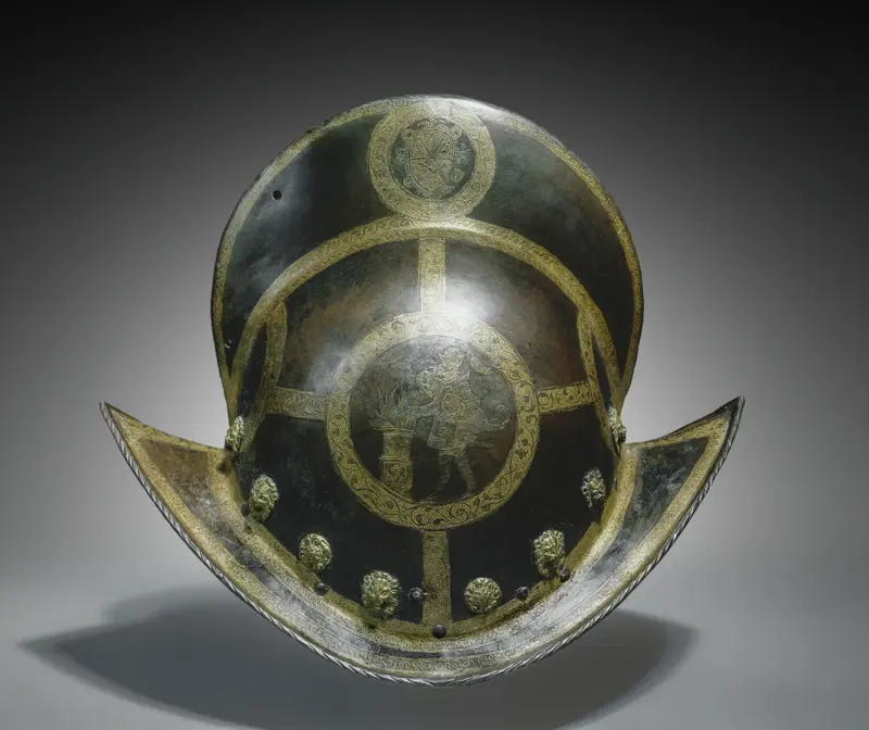 Morion of the State Guard of Elector Christian I of Saxony — تصویر رکورد موزهٔ هنر کلیولند (دسترسی آزاد)