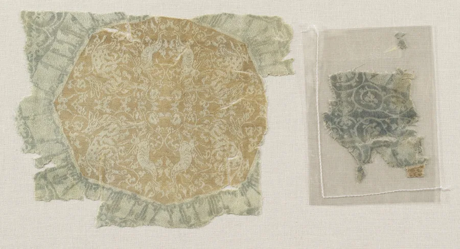 Fragment with Octagons and Four-Pointed Stars — تصویر رکورد موزهٔ هنر کلیولند (دسترسی آزاد) — شمارهٔ رکورد 1949.165