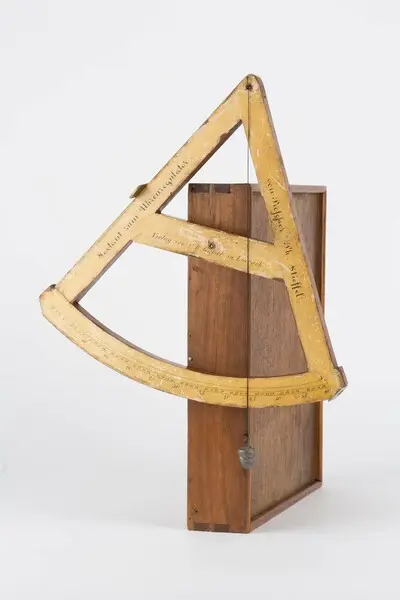 Sonnensextant mit Tabellenbuch "Der Uhren-Regulator", Ph. Stieffel, Lörrach, 1840 — تصویر رکورد یوروپیانا