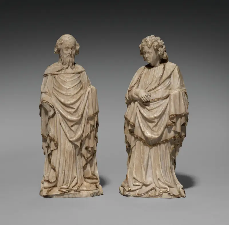 Two Standing Apostles (probably Saint John the Evangelist and St. Paul) — تصویر رکورد موزهٔ هنر کلیولند (دسترسی آزاد)