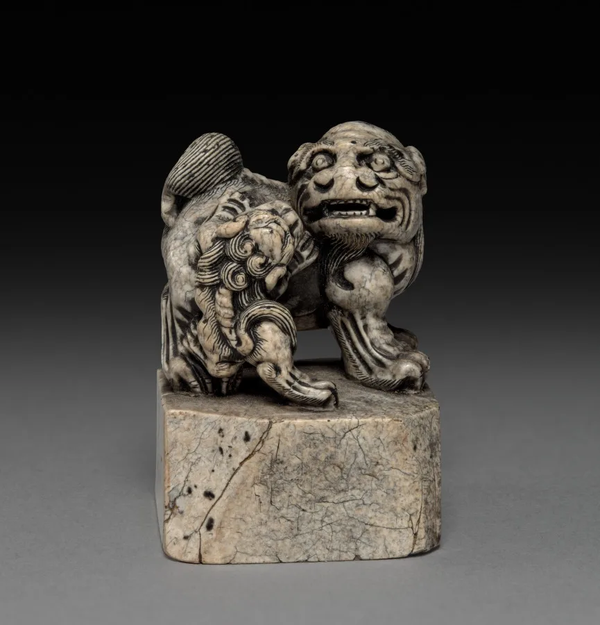 Seal:  Lion and Cub — تصویر رکورد موزهٔ هنر کلیولند (دسترسی آزاد)