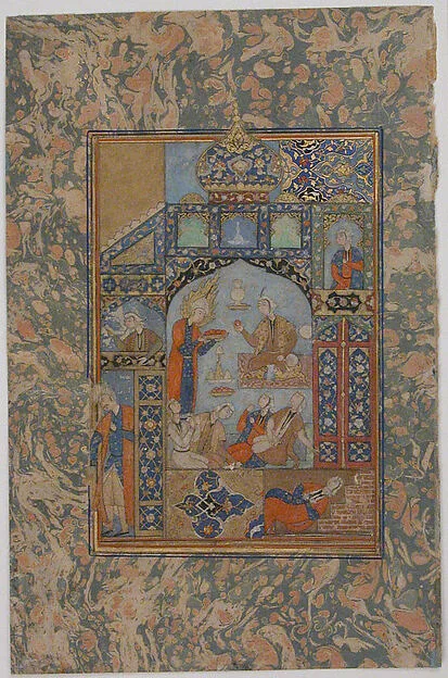 "Yusuf before the Ladies of Cairo", Folio from Yusuf and Zulaykha — تصویر رکورد موزهٔ متروپولیتن (دسترسی آزاد)