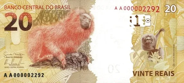 پشت اسکناس 20 reais رئال برزیل