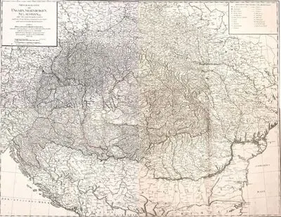 Joseph Wussin și Anton von Wenzely, Ungaria, Transilvania, Sclavonia, Viena, 1790 (ed. Joseph Philipp Schalbacher, Viena, 1800). — تصویر رکورد یوروپیانا