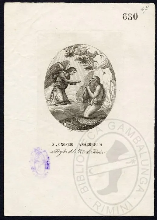 S. Onofrio Anacoreta Figlio del Re di Persia — تصویر رکورد یوروپیانا