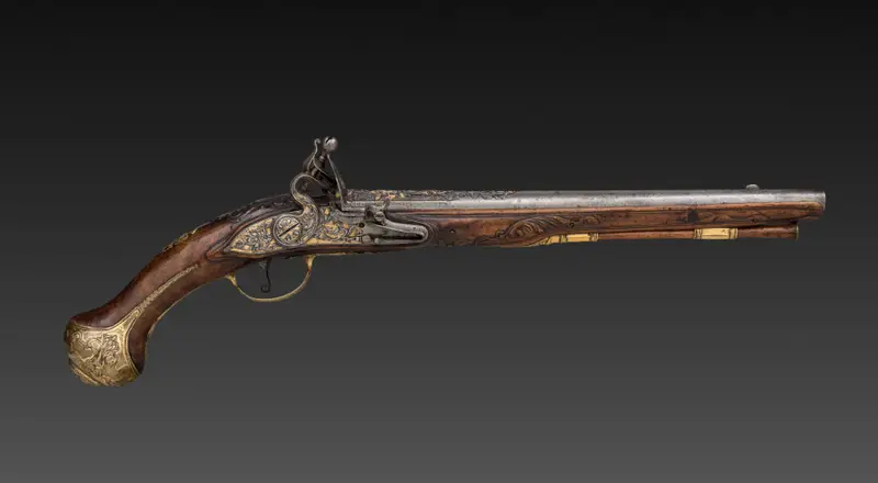 Flintlock Pistol (2 of 2) — تصویر رکورد موزهٔ هنر کلیولند (دسترسی آزاد)