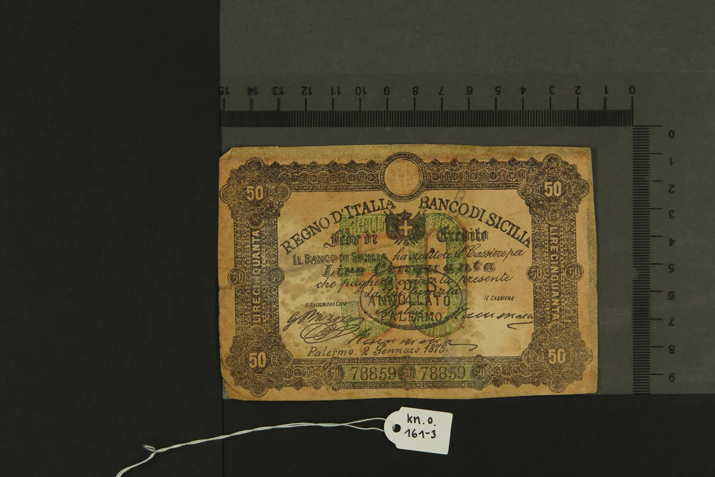 Falsifikat einer Banknote KM-O.161-3 — تصویر رکورد یوروپیانا