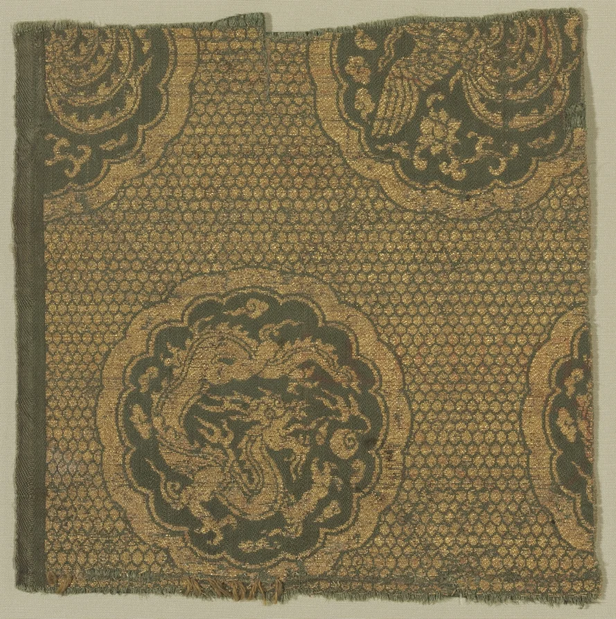 Textile with Phoenixes and Dragons — تصویر رکورد موزهٔ هنر کلیولند (دسترسی آزاد)