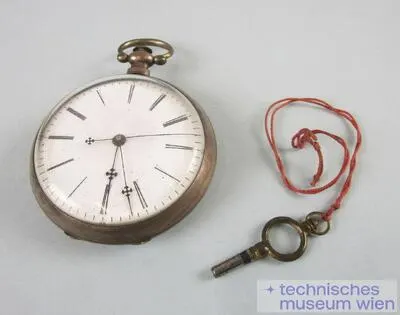 Taschenuhr mit Duplexhemmung, Silbergehäuse, Emailzifferblatt — تصویر رکورد یوروپیانا