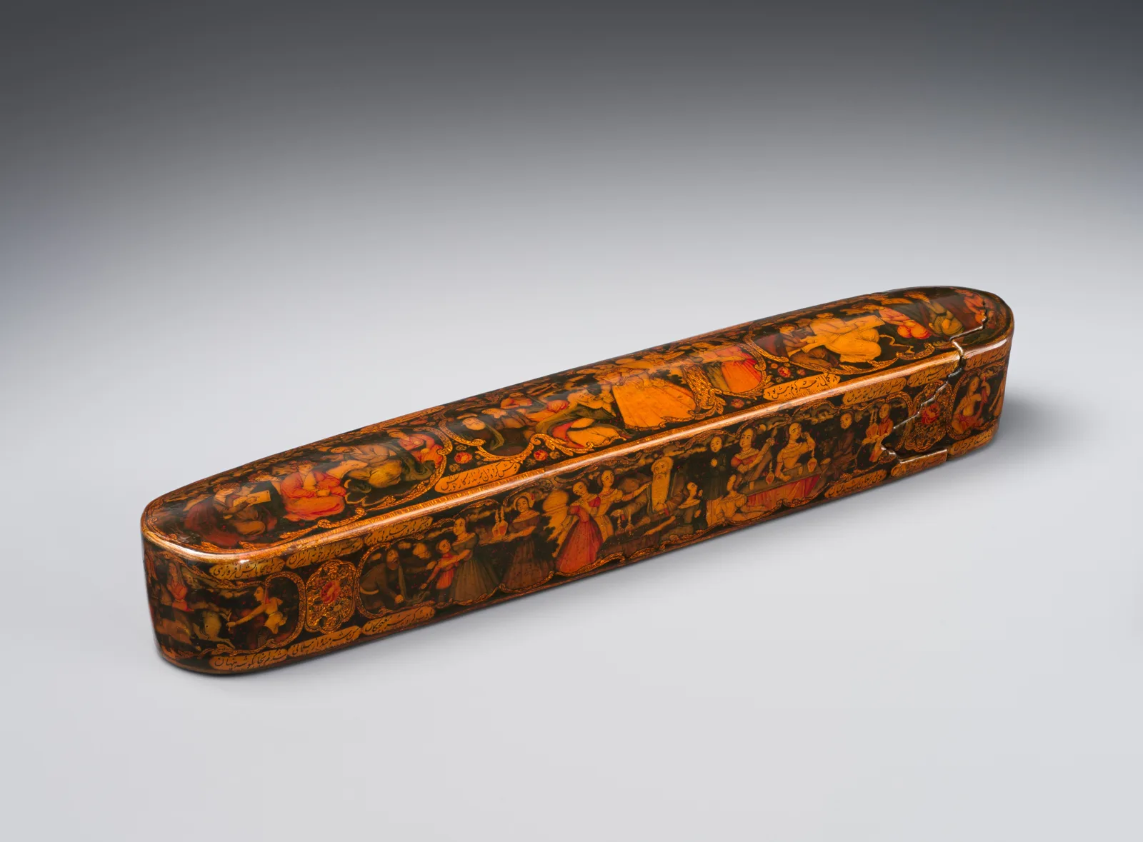 Pen Box Depicting Shaykh San'an and the Christian Maiden — تصویر رکورد موزهٔ متروپولیتن (دسترسی آزاد)