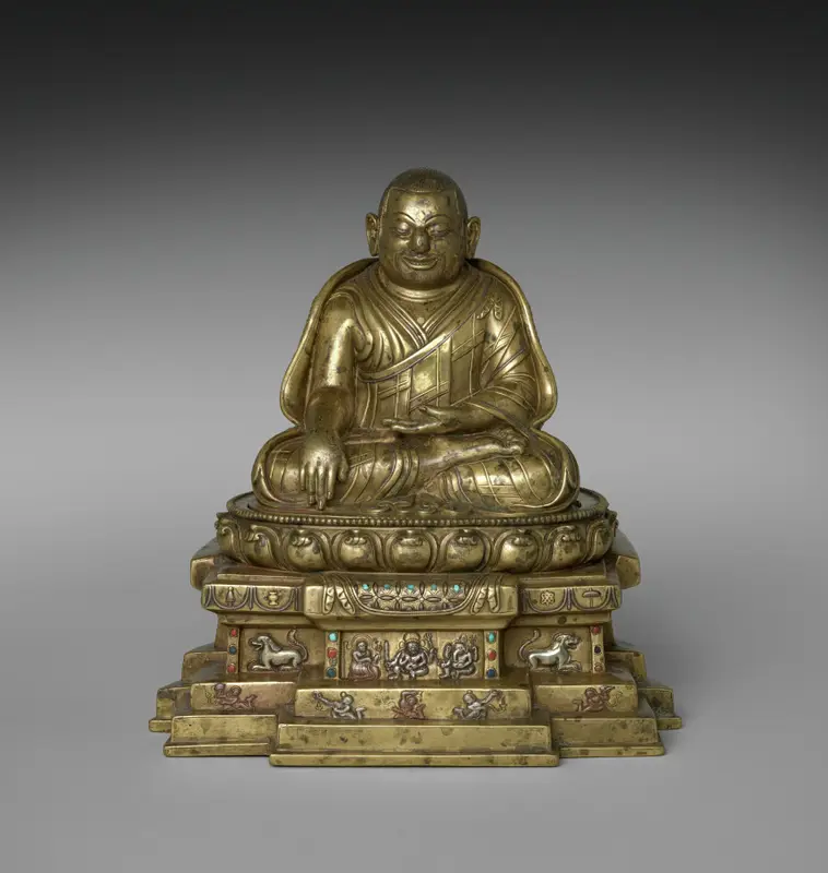 Portrait of Phagmo Drupa Dorje Gyalpo (1110–1170) — تصویر رکورد موزهٔ هنر کلیولند (دسترسی آزاد)