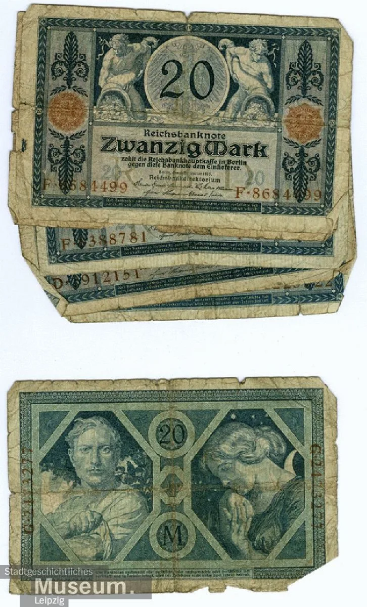 Reichsbanknote über 20 Mark — تصویر رکورد یوروپیانا