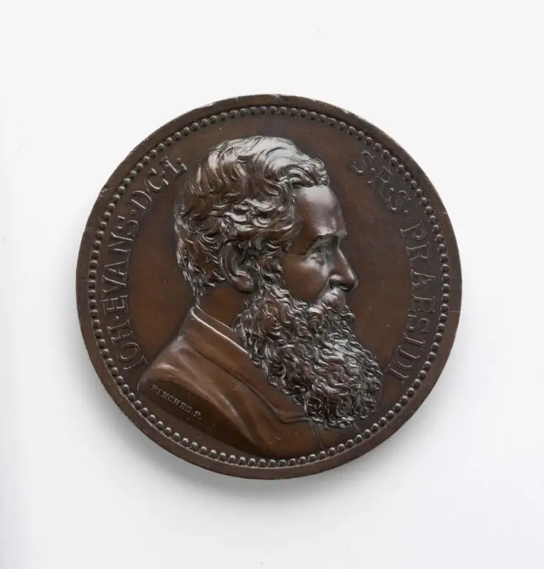 Medal: John Evans/anniversary of the Numismatic Society of London — تصویر رکورد موزهٔ ویکتوریا و آلبرت