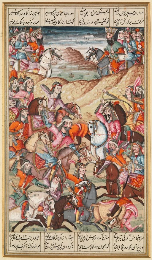 Garami seizes the Iranian standard but is killed — تصویر رکورد یوروپیانا
