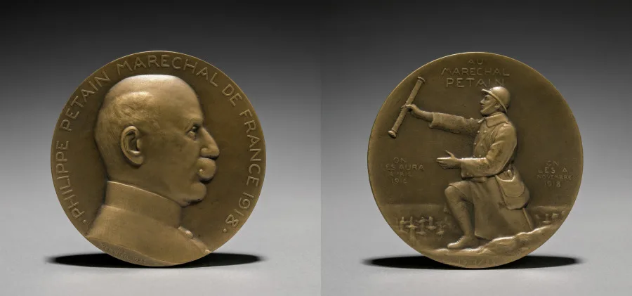 Petain Medal — تصویر رکورد موزهٔ هنر کلیولند (دسترسی آزاد) — شمارهٔ رکورد 1923.418