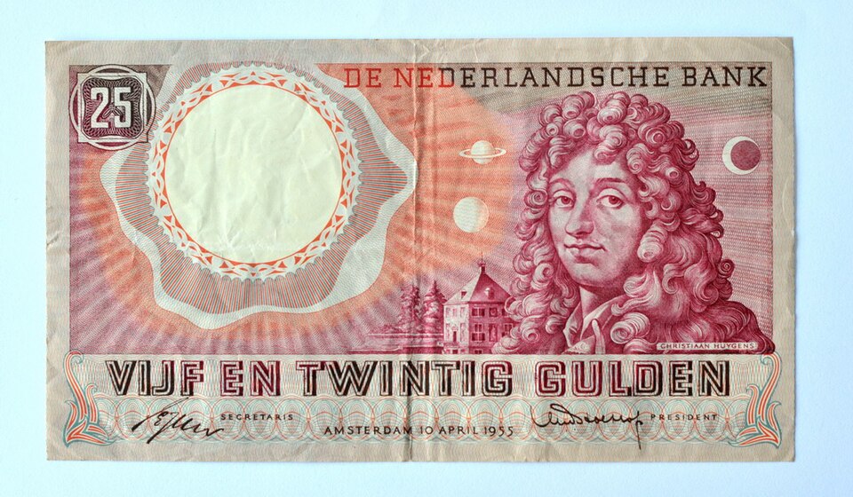 روی اسکناس — 25 guilder هلند