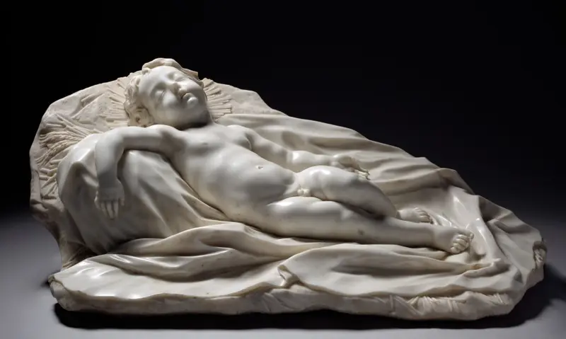 Sleeping Christ Child — تصویر رکورد موزهٔ هنر کلیولند (دسترسی آزاد)