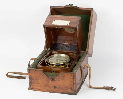 Marinechronometer, Nugent Wells, Nr. 3/8889, Newport (Gwent), um 1880. — تصویر رکورد یوروپیانا