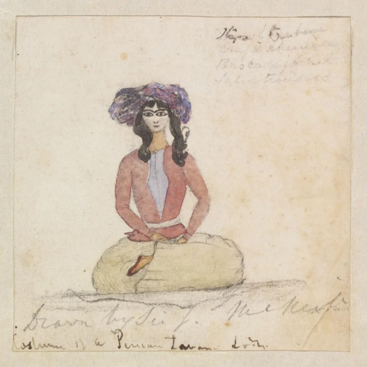 Costume of a Persian Harem Lady — تصویر رکورد موزهٔ ویکتوریا و آلبرت