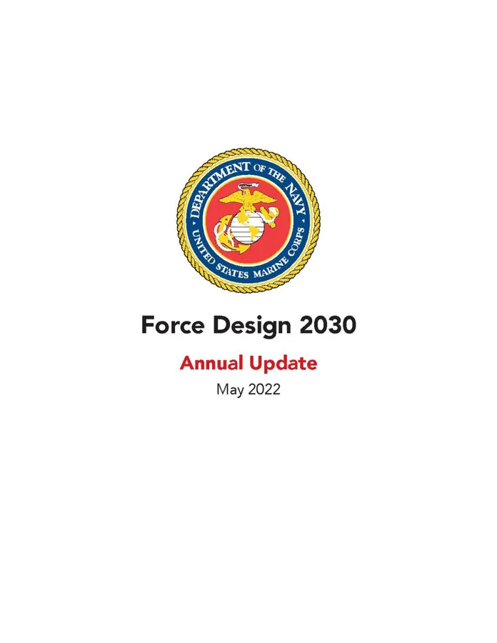 Force Design 2030 Annual Update — تصویر رکورد ویکیداده