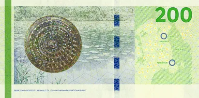 پشت اسکناس 200 kr. کرون دانمارک