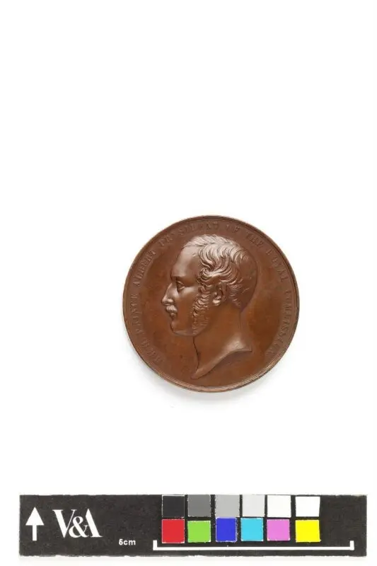 Medal: Exhibitors medal for 1851 Exhibition — تصویر رکورد موزهٔ ویکتوریا و آلبرت — شمارهٔ رکورد 6034-1852