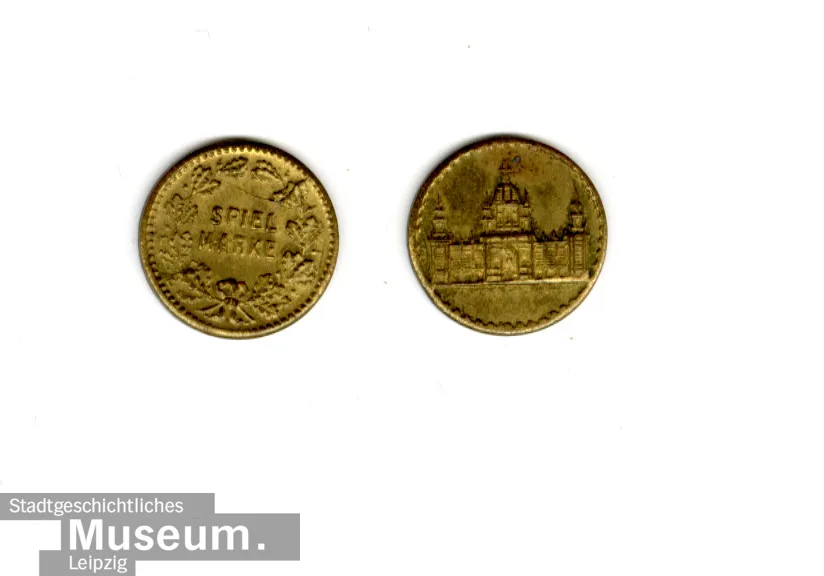 Feature mark, Avers: token, REVERS: Petersdom (?), brass — تصویر رکورد یوروپیانا