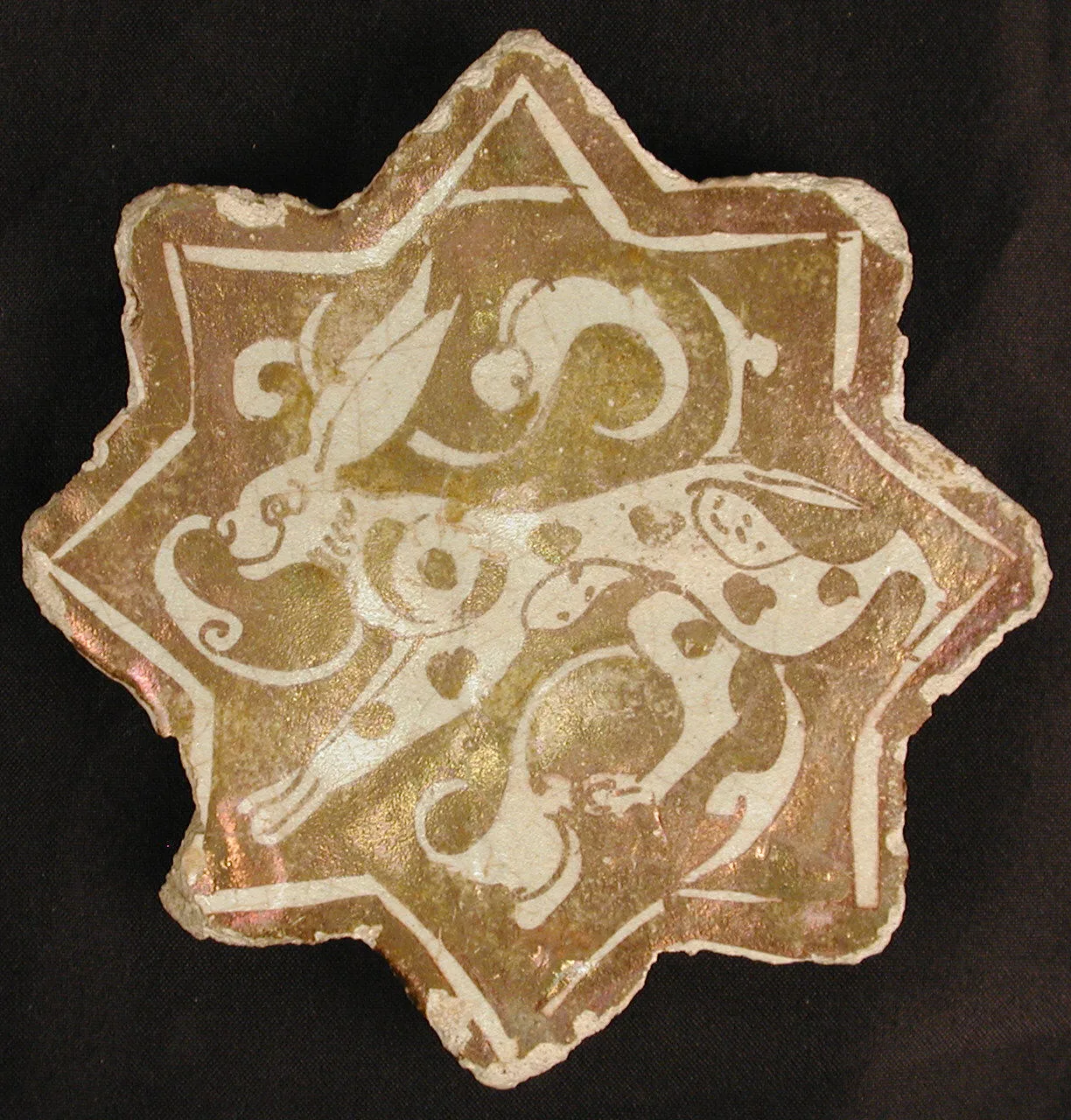 Star-Shaped Tile — تصویر رکورد موزهٔ متروپولیتن (دسترسی آزاد)