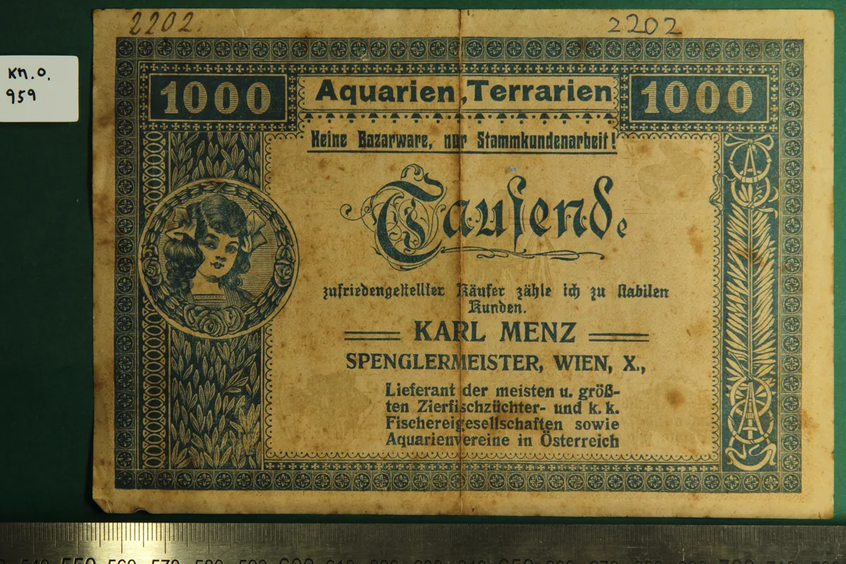 Falsifikat einer Banknote KM-O.959 — تصویر رکورد یوروپیانا