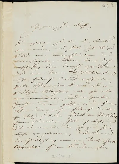 Brief von Clara Schumann an Bartholf Senff — تصویر رکورد یوروپیانا