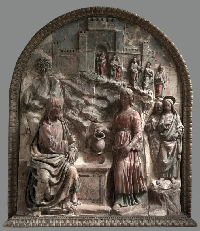 Christ and the Samaritan Woman at the Well — تصویر رکورد موزهٔ هنر کلیولند (دسترسی آزاد)