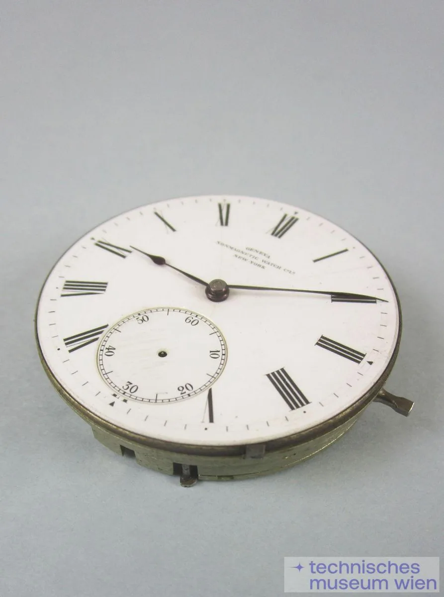 Taschenuhr mit Emailzifferblatt, Kolbenzahnankergang, Kronenaufz. — تصویر رکورد یوروپیانا