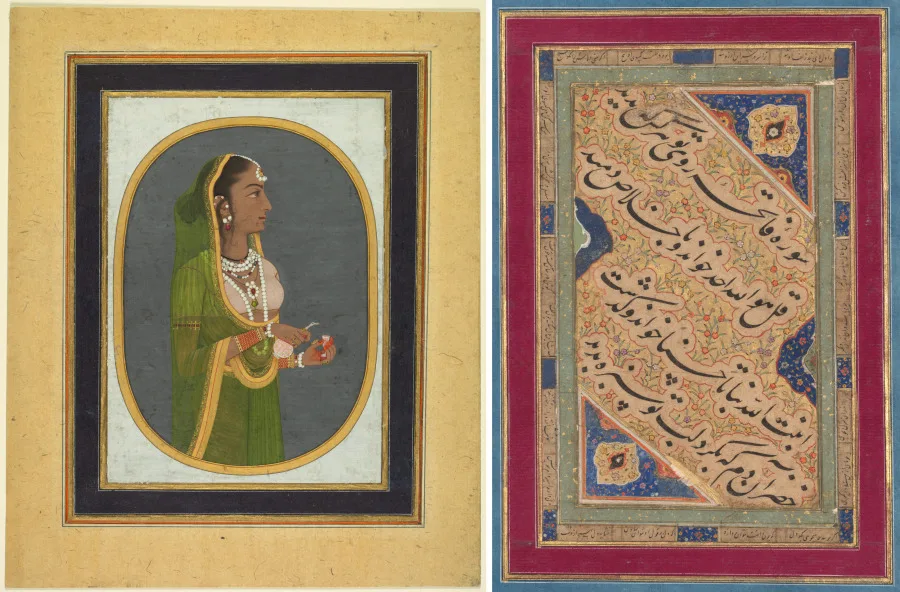 Court Lady Pouring Wine (recto); Calligraphy of Lyrical Quatrains (verso) — تصویر رکورد موزهٔ هنر کلیولند (دسترسی آزاد)