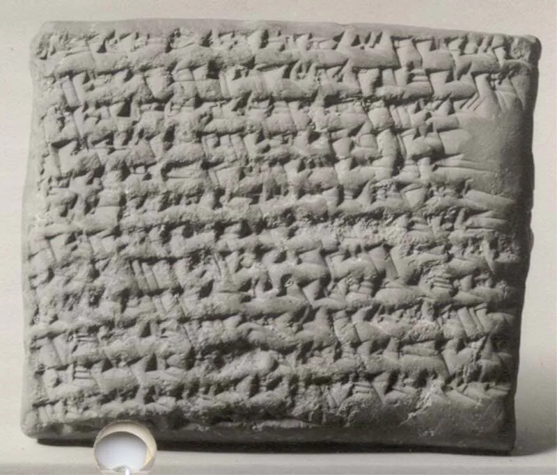 Cuneiform tablet impressed with three cylinder seals and three stamp seals: renunciation of claim — تصویر رکورد موزهٔ متروپولیتن (دسترسی آزاد)