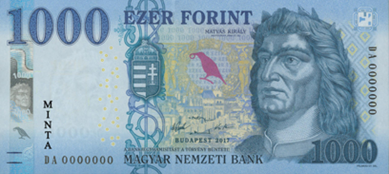روی اسکناس — 1000 فورینت مجارستان