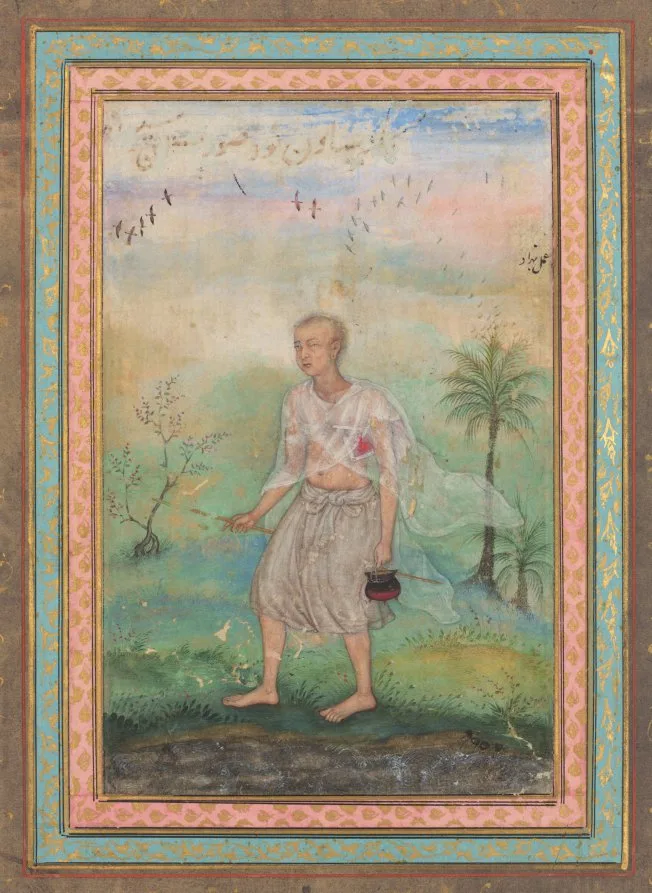 Jain Ascetic Walking Along a Riverbank — تصویر رکورد موزهٔ هنر کلیولند (دسترسی آزاد)