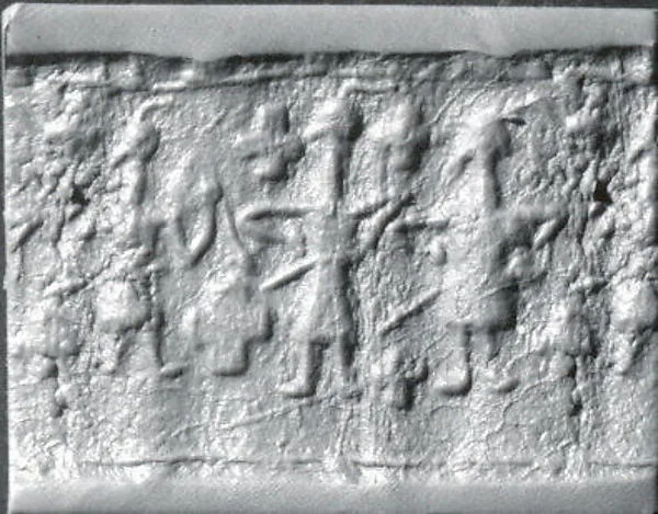Cylinder sea and modern impression: three figures — تصویر رکورد موزهٔ متروپولیتن (دسترسی آزاد)