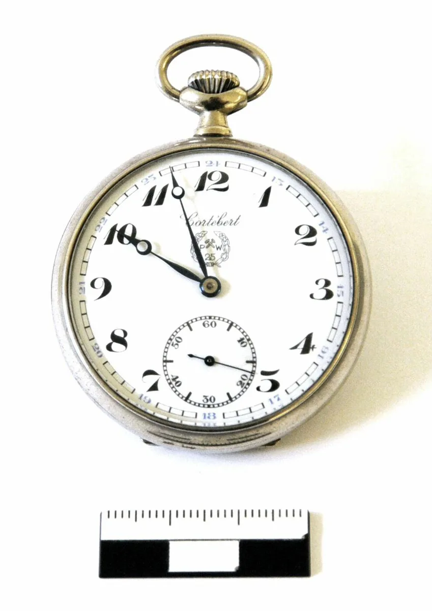Taschenuhr für 25 Jahre treue Dienste in der Kohlenindustrie — تصویر رکورد یوروپیانا