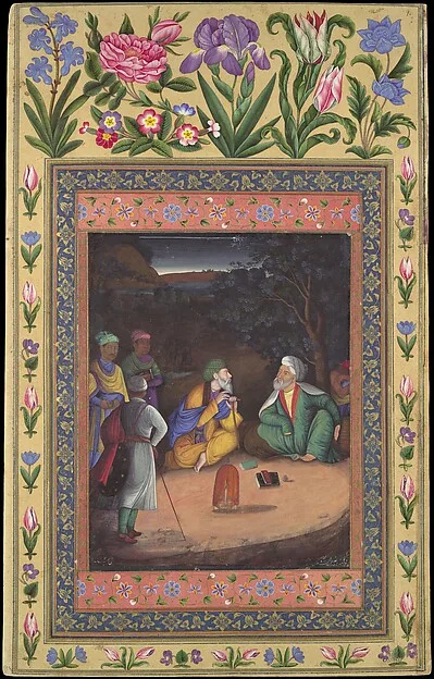 "A Night-time Gathering", Folio from the Davis Album — تصویر رکورد موزهٔ متروپولیتن (دسترسی آزاد)