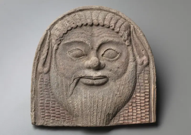 Antefix with Satyr Face — تصویر رکورد موزهٔ هنر کلیولند (دسترسی آزاد)