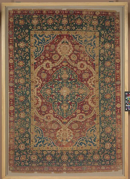 Silk Kashan Carpet — تصویر رکورد موزهٔ متروپولیتن (دسترسی آزاد)
