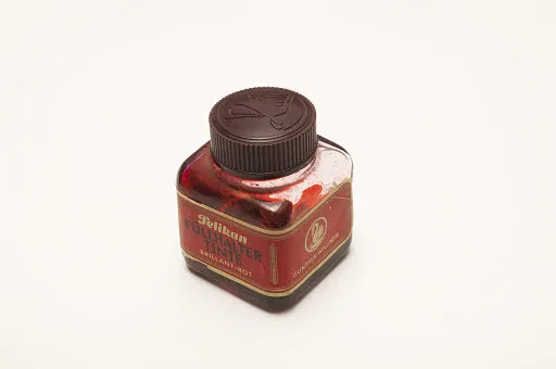 Füllhalter-Tinte brillant-rot (Flasche für Tinte) — تصویر رکورد یوروپیانا
