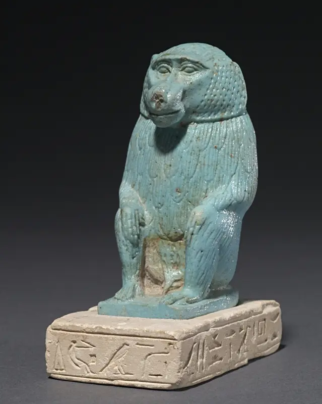 Baboon on a Limestone Base — تصویر رکورد موزهٔ هنر کلیولند (دسترسی آزاد)