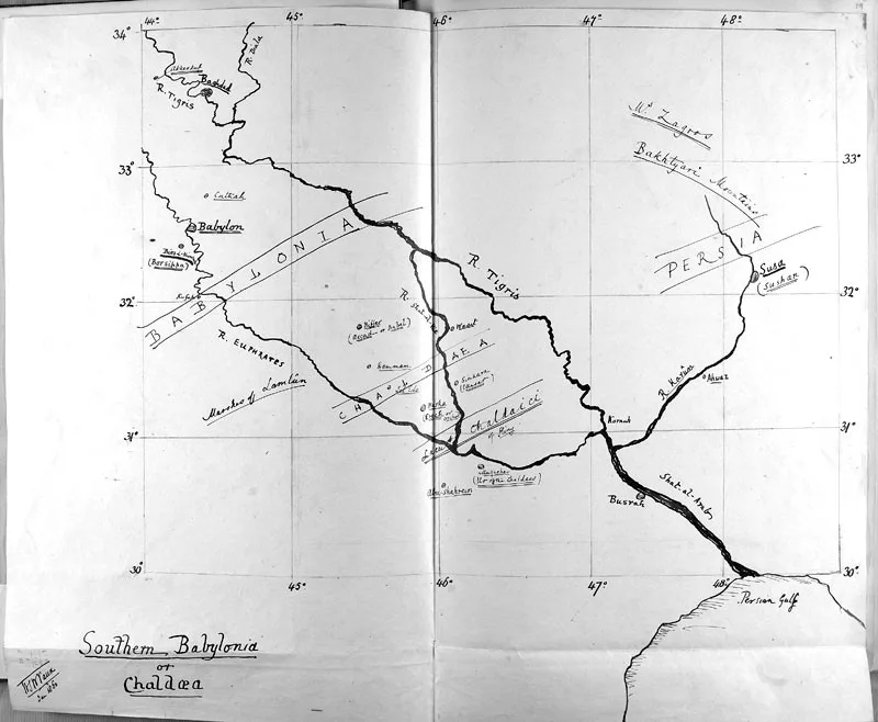 Map of Babylonia — تصویر رکورد یوروپیانا