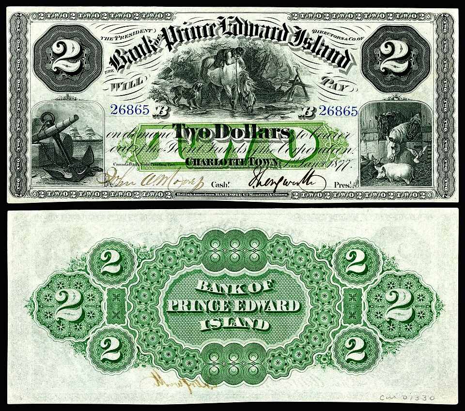 روی اسکناس — 2 dollar کانادا