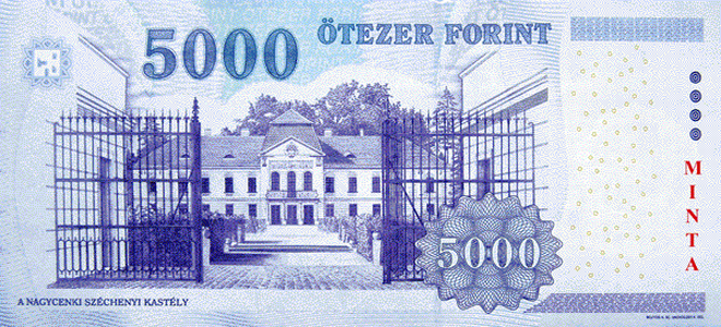 پشت اسکناس — 5000 فورینت مجارستان